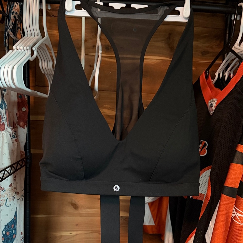 Victoria's Secret Black Mesh Sports Bra